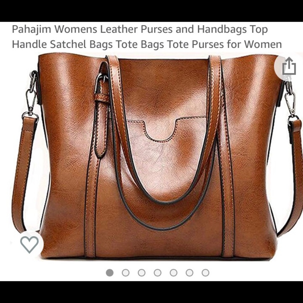 Womens Brown Leather Purse